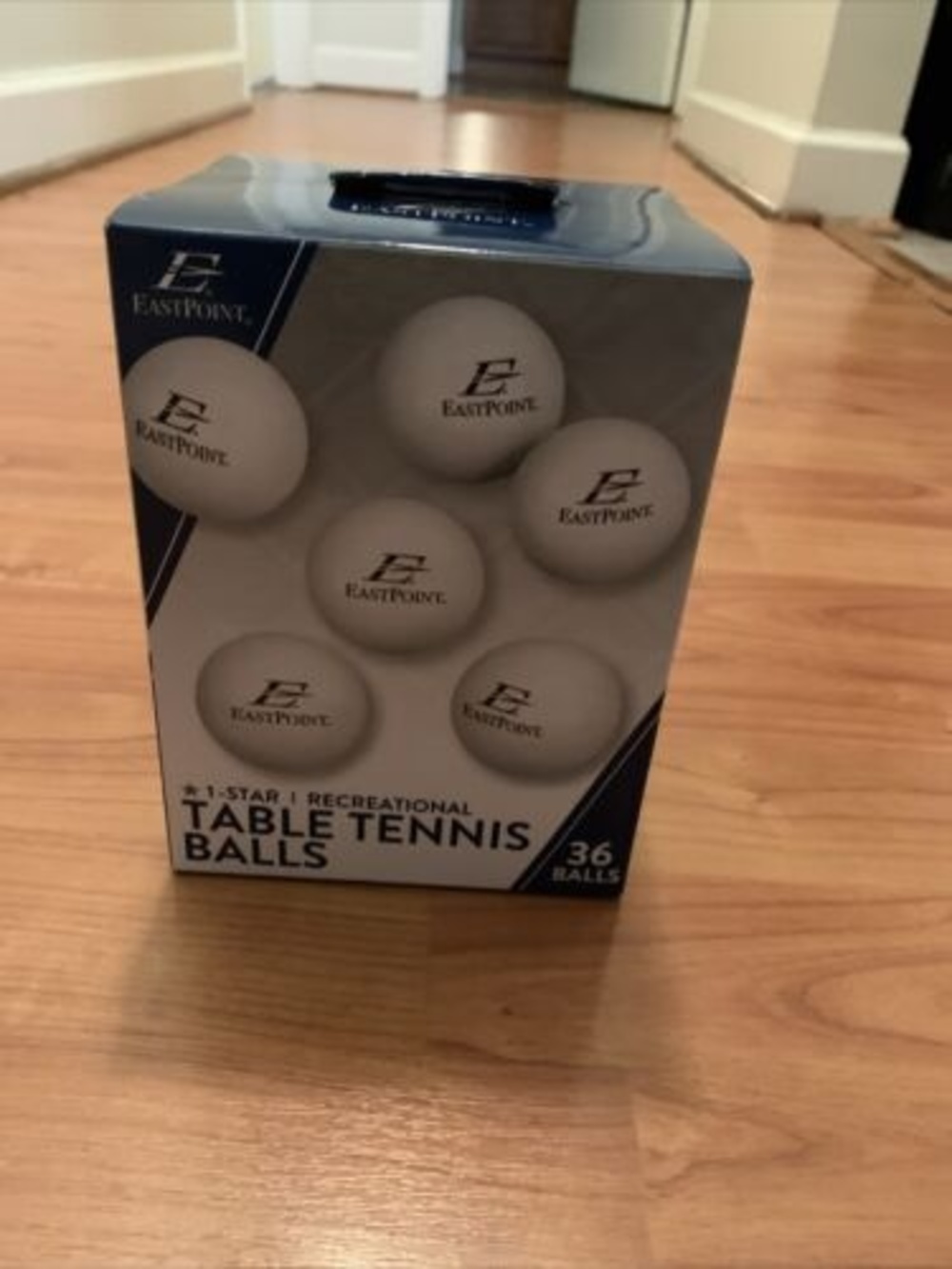 EastPoint 1- Star Recreational Play 40mm Table Tennis Ping Pong Balls 36 Count